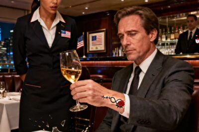 I’M A WAITRESS. LAST NIGHT A BILLIONAIRE CAME INTO MY RESTAURANT. HE ORDERED WINE. WHEN HE REACHED FOR HIS GLASS I SAW HIS WRIST. A TATTOO, SMALL RED ROSE WITH THORNS FORMING INFINITY. I FROZE. MY MOTHER HAS THE EXACT SAME TATTOO. SAME DESIGN. SAME WRIST. I SAID “SIR MY MOTHER HAS A TATTOO JUST LIKE YOURS. HE DROPPED HIS WINE GLASS. IT SHATTERED. HE ASKED MY MOTHER’S NAME. I SAID IT AND HE WENT PALE.