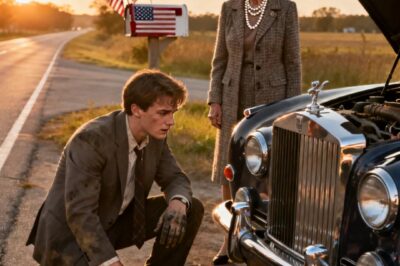 MY GIRLFRIEND’S PARENTS HATED ME. ON MY WAY TO MEET THEM, I STOPPED TO HELP AND FIX A WOMAN’S VINTAGE CAR. I ARRIVED LATE AND GREASY. THEN THE WOMAN I HELPED PULLED UP…