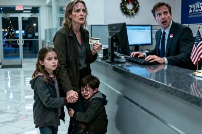 AFTER THE DIVORCE, MY HUSBAND THREW ME AND THE KIDS OUT WITHOUT A CENT ON CHRISTMAS EVE. WITH TEARS, I WENT TO USE THE OLD CARD MY MOTHER HAD LEFT ME, BUT THE BANKER TURNED PALE AND SHOUTED: “MA’AM, QUICKLY…. LOOK AT THIS”? I WAS INSHOCK WHEN I DISCOVERED THAT….