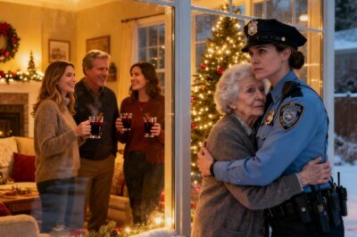 I Came Home Unannounced On Christmas Eve. Found Grandma Shivering Outside In 31°F, No Blanket. Inside, The Family Was Laughing, Drinking Champagne By The Fireplace. Kicked The Door Open, Grandma In My Arms. I Spoke Six Words…Their Faces Went White