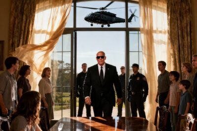 “Let her use the plastic fork,” my dad said. “she’s used to cheap stuff.” the table burst out laughing. “Her husband’s too broke to even show his face.” he added. I stayed quiet. Five minutes later, a chopper landed on the lawn. My husband walked over and kissed my forehead. “You ready to leave this circus?” their faces turned pale.