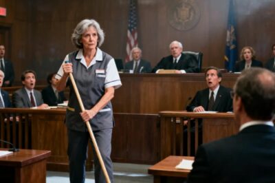 At 55, I had millions. Then my son and Dil plotted against me and took everything. I fled to another state and became a courtroom janitor. Nobody believed I was a lawyer. One day, an old man stood defenseless against the state’s top lawyer. I dropped my mop: “your Honor, I represent him!” they laughed. But in 20 minutes, I cleared his name-and the judge went pale. When I discovered he was a media tycoon…