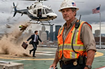“FUEL MY CHOPPER, MAINTENANCE BOY!” THE CEO YELLED ON THE ROOF. “I’M NOT MAINTENANCE,” I SAID CALMLY. “I’M THE BUILDING ENGINEER!” “THEN GET OFF MY LANDING PAD,” HE SCREAMED. “IT’S MY BUILDING,” I SMILED. “I’M THE OWNER. AND I JUST REVOKED YOUR LANDING CLEARANCE. TAKE THAT, WHEELER.