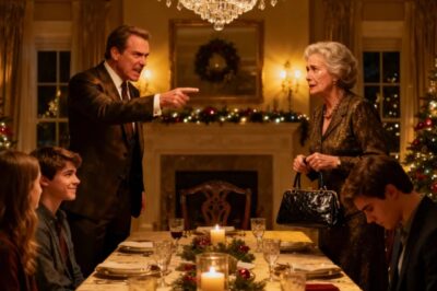 At Christmas dinner, my ex-husband mocked my new fiancé in front of everyone. He said: “you replaced me with a janitor? – that’s trash.” my kids laughed. I stood up to leave. But when my fiance arrived with a brand new Bentley, pointed his finger to my ex-husband and said three words…