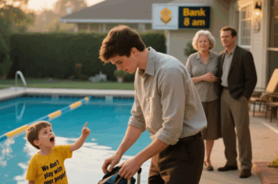 AT THE POOL PARTY, MY NEPHEW YELLED “WE DON’T PLAY WITH POOR RELATIVES,” WHILE PARENTS NODDED PROUDLY. I CALMLY PACKED MY BAG. THAT EVENING, BROTHER CALLED: “KIDS’ TRUST FUND RELEASE TOMORROW?” MY TEXT: “NOT HAPPENING.” THE BANK NOTICE HIT AT 8AM – AND THEIR CONFIDENCE SHATTERED COMPLETELY…