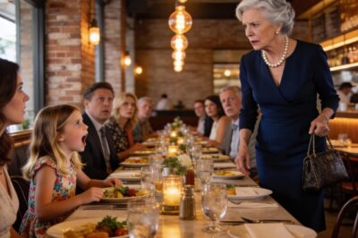 My 8-year-old granddaughter glanced at me, sighed dramatically, and announced, “You shouldn’t sit here, you always make things difficult.” The whole table erupted in laughter—my son nearly doubled over, unable to contain himself. I simply stood, gathered my things, and quietly walked away. Later that night, my phone buzzed with a message from my son: “You’re still sending the money tomorrow, right?” I typed back, invisible and unheard: “You’ll have to figure it out yourself.” When morning came…