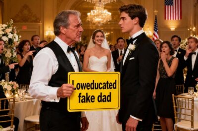 I Attended The Wedding Of My Son, Whom I Raised As A Single Father, But My Nameplate Said, “Low-Educated Fake Dad…” The Bride’s Highly Educated Family Burst Out Laughing, But When I Tried To Leave, My Son Said, “Dad, Let’s Go Home.” The Next Day, An Unbelievable Thing Happened At Their Company….The Bride’s 32 Missed Calls