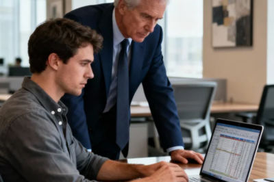 MY BOSS ASKED ME TO TRAIN A “CONTRACTOR.” SAID IT WAS FOR “REDUNDANCY.” I DIDN’T ARGUE. I TRAINED HIM. THREE WEEKS LATER, I WAS CALLED INTO A MEETING. LEGAL. HR. AUDIT. MY BOSS SAID I “APPROVED” EVERYTHING. I STAYED QUIET.