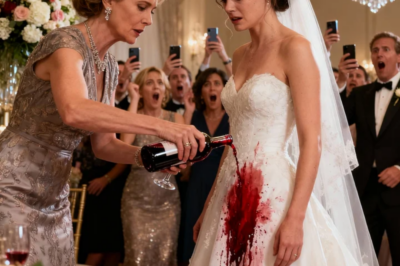 Wealthy Guest Poured Wine on the Bride — The Billionaire Groom’s Response Left Everyone Speechless