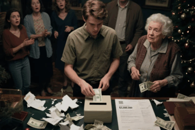 THEY LAUGHED AT GRANDMA’S $5 MILLION CHRISTMAS CHECKS AND TORE THEM TO SHREDS, CALLING IT A SENILE PRANK, BUT I DIDN’T LAUGH I DEPOSITED MINE, AND WHEN MY BANK BALANCE JUMPED TO $5,000,000 THE DAY SHE DIED, MY FAMILY REALIZED IT WAS A TRAP, NOT A GIFT…