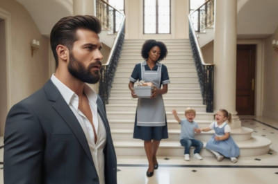 They Fired the Black Nanny in Front of Everyone — Until the Mafia Boss Heard His Twins Crying…