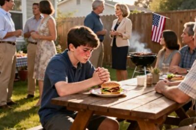 AT THE BARBECUE, MY SISTER SAID “YOUR SON WILL ALWAYS NEED HELP” THEN LAUGHED. MY SON STOPPED EATING. I SAID, “LIKE HOW YOUR KIDS NEED MY HELP EVERY DAY?” MY SISTER STOPPED MID-BITE. MOM WHISPERED, “PLEASE DON’T.” BUT I…