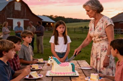 AT MY BROTHER’S SON’S BIRTHDAY, MY MOM SERVED CAKE TO EVERYONE EXCEPT MY DAUGHTER. SHE SAID, “SHE SHOULDN’T BE HERE.” MY DAUGHTER CRIED IN SHOCK.I QUIETLY TOOK HER AND LEFT. THE NEXT MORNING, MY MOM CALLED: “PLEASE, DON’T DO THIS.”