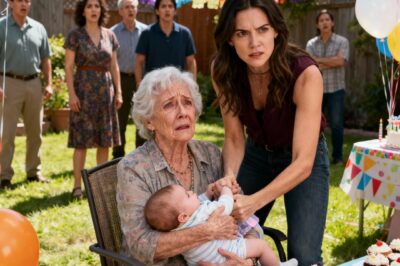 IN FRONT OF EVERYONE AT HIS PARTY, MY DIL SNATCHED MY GRANDSON FROM MY ARMS TO SHAME ME. I HELD BACK TEARS, SMILED… AND MADE ONE QUIET PHONE CALL. SHE DIDN’T KNOW I’D ALREADY OVERHEARD HER PLAN TO TAKE MY HOUSE, AND I WAS ABOUT TO TURN HER WORLD UPSIDE DOWN.