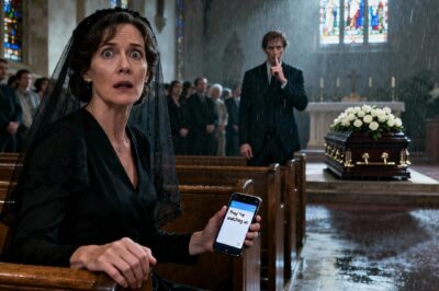 AT MY HUSBAND’S FUNERAL, I SAW HIM… IN THE CROWD. HE SMILED AND PUT HIS FINGER TO HIS LIPS. THEN I GOT A TEXT MESSAGE: “RUN. THEY’RE WATCHING US.”