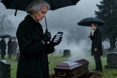 AT MY HUSBAND’S FUNERAL, HIS PHONE RANG INSIDE MY PURSE. THE MESSAGE READ: “DON’T LOOK AT THE COFFIN, LOOK BEHIND YOU.” I TURNED AROUND… AND PANICKED WHEN I SAW WHO WAS THERE…