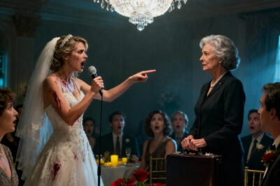 AT MY SON’S WEDDING, HIS BRIDE TOASTED ME, CALLING ME A WORTHLESS LIAR IN FRONT OF 180 GUESTS. I SAID NOTHING, JUST CALMLY WALKED TO THE STAGE AND OPENED MY BRIEFCASE… SHE STARTED SCREAMING!