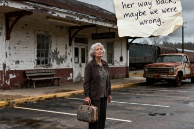 MY DAUGHTER-IN-LAW SAID IT WAS A MOTHER’S DAY GIFT-THEN LEFT ME AT A DESERTED STATION TO “SEE IF I WAS LOSING MY MIND.” A WEEK LATER, SHE CAME BACK WITH A POWER OF ATTORNEY FORM. BUT HER FACE FROZE… WHEN SHE SAW WHO STOOD NEXT TO ME.