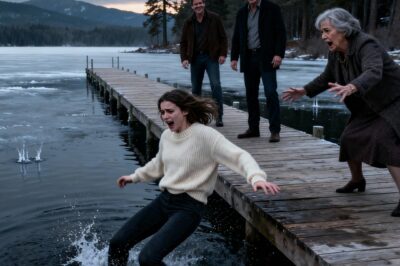 MY SON-IN-LAW’S FAMILY PUSHED MY DAUGHTER INTO THE ICY LAKE FOR FUN! SHE HIT HER HEAD AND WAS ABOUT TO DROWN. I SCREAMED FOR HELP, BUT THEY ONLY LAUGHED. WHEN THE AMBULANCE ARRIVED, I CALLED MY BROTHER AND SAID: DO WHAT YOU HAVE TO DO!”