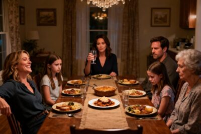 “LOOKS LIKE SOMETHING SCRAPED OFF A CAFETERIA TRAY” MY SISTER-IN-LAW SPAT, GRIMACING AT THE DINNER TABLE. “EVEN MY KIDS COULD DO BETTER!”. THE ROOM WENT SILENT. I TOOK A SIP OF WATER AND SAID QUIETLY… “I DIDN’T COOK TONIGHT”