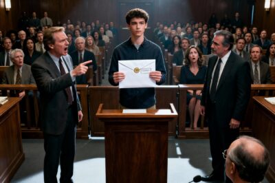 AT COURT, MY FATHER ANNOUNCED HE WAS CUTTING ME OFF – “YOU’RE NOT MY REAL SON ANYWAY.” THE CROWD GASPED. I SMILED, WALKED TO THE PODIUM AND SAID: ‘SINCE WE’RE SHARING DNA SECRETS…” I PULLED OUT AN ENVELOPE. HIS WIFE’S FACE TURNED WHITE AS I REVEALED…