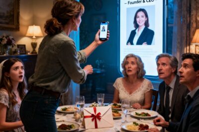 “WE GAVE YOUR WEDDING FUND TO YOUR SISTER. SHE DESERVES A REAL WEDDING.” DAD SAID IT LIKE HE WAS PROUD. I DIDN’T CRY. I JUST LOOKED AT MY FIANCÉE. SHE STOOD UP, PULLED OUT HER PHONE, AND SAID: “SHOULD I TELL THEM WHAT I DO FOR A LIVING?” MY SISTER’S SMILE DISAPPEARED…