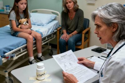 I HAD JUST COME BACK FROM A WORK TRIP WHEN MY DAUGHTER WHISPERED TO ME, “MOM, CAN I STOP TAKING THE PILLS DAD GIVES ME?” MY HEART FROZE. I ASKED HER TO BRING ME THE BOTTLE. WHEN THE DOCTOR TESTED IT, THE TRUTH LEFT ME SHAKING