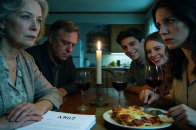 MY MOM PLACED HER HAND ON THE WILL AND LOOKED ME STRAIGHT IN THE EYE: “YOU WON’T GET A SINGLE CENT!” I SMILED, “ALRIGHT, THEN DON’T EXPECT A SINGLE CENT FROM ME EITHER.” I SLOWLY SET MY FORK AND KNIFE DOWN AND STOOD UP. WEEKS LATER… THE NIGHTMARE HIT