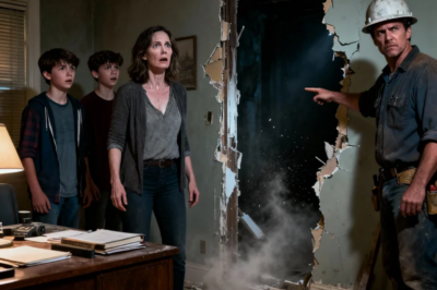 ONE YEAR AFTER MY HUSBAND’S DEATH, I HIRED A COMPANY TO RENOVATE HIS OLD OFFICE, I HAD JUST ARRIVED AT THE CHURCH WHEN THE CONTRACTOR CALLED ME AND SAID “MA’AM, I NEED YOU TO COME SEE WHAT WE FOUND, BUT DON’T COME ALONE BRING YOUR TWO SONS “WHY WOULD YOU SAY THAT MY HEART NEARLY STOPPED WHEN WE ARRIVED