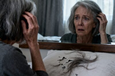 MY DAUGHTER-IN-LAW CUT MY HAIR WHILE I SLEPT. WHEN I WOKE UP IN SHOCK, SHE SMILED. “NOW YOU LEARN YOUR PLACE.” MY SON AGREED. “YOU NEEDED A LESSON, MOM.” I HELD BACK MY TEARS… BUT WHAT I DID THREE DAYS LATER MADE BOTH OF THEM FALL TO THEIR KNEES BEGGING FOR MYFORGIVENESS…