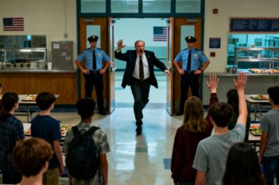 The principal stormed into lunch and yelled, “Who owns a green backpack?”