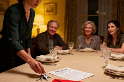 AFTER TEN YEARS OF CARRYING MY PARENTS, MY DAD HANDED EVERYTHING TO MY SISTER WHO’D ONLY RETURNED ONE WEEKS AGO. I SET DOWN THE POWER OF ATTORNEY AND THE HOUSE KEYS. “CONGRATS, LINA”. MOM NODDED, ADDING, “SHE DESERVES IT”. BUT WHEN MY SISTER OPENED MY LETTER, SHE EXPLODED… “YOU’RE JOKING!”