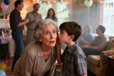 “Granny, my parents will take your money after the party today,” whispered my 9-year-old grandson, so I left early. What I did next surprised everyone!