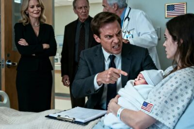 After giving birth, my husband demanded a DNA test to expose me. “That thing is not mine!” he shouted, humiliating me in front of his wealthy family. But his father went pale when the doctor…