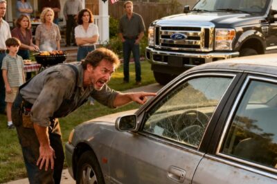 At family reunion BBQ. My uncle was showing off his new truck. “Sixty thousand dollars,” he announced. He looked at my old sedan: “What’s that thing worth? Maybe two grand if you’re lucky?” My brother laughed. “Probably not even that.” My cousin’s boyfriend, a mechanic, walked around my car: “This is a surveillance car. Reinforced frame, Armored glass.