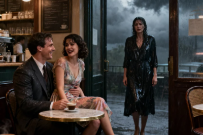 A HEAVY RAIN FORCED ME TO STOP AT A CAFÉ — AND THERE, MY HUSBAND HAD ANOTHER WOMAN SITTING ON HIS LAP. HIS FACE WENT PALE WHEN HE SAW ME. THE WOMAN HURRIEDLY ASKED: “WHAT’S WRONG, HONEY?” BUT BEFORE SHE COULD TURN AROUND… I DID SOMETHING THAT LEFT BOTH OF THEM SHOCKED AND UNABLE TO STAND STEADY.