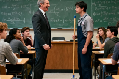“Solve This Equation, and I’ll Marry You.” Professor Laughed — Then Froze When the Janitor Solved It