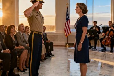 “This is our family’s biggest embarrassment,” my mom said as she introduced me to my sister’s fiancé-a seal commander. They all chuckled. He shook my hand… Then paused. His eyes snapped open. He stepped back and gave a full salute: “admiral Kent, ma’am.” my entire family froze…