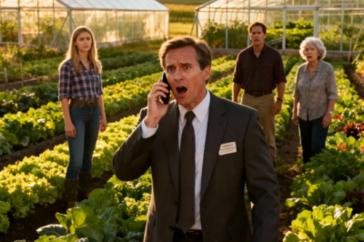 FARM’S GOING TO FORECLOSURE AUCTION,” MARCUS ANNOUNCED, COURT ORDER IN HAND. “SHOULD’VE PAID BACK DAD’S LOAN.” MOM WHISPERED: “SHE’LL FINALLY LEARN RESPONSIBILITY.” THE COUNTY ASSESSOR ARRIVED TO VALUE THE PROPERTY. HE WALKED THE FIELDS, CHECKED THE GREENHOUSES, THEN MADE A PHONE CALL: “SIR, THIS ISN’T A STRUGGLING FARM. SHE’S SUPPLYING HIGH-END ORGANIC PRODUCE TO EVERY MICHELIN-STARRED RESTAURANT IN THE TRI-STATE AREA. HER CONTRACTS ARE WORTH… WHO TOLD YOU THIS WAS…