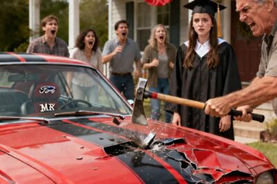 At My Son’s 16th Birthday Party, My Dad Smashed My Son’s Ford Mustang. It Was a Gift I Had Spent 2 Years Saving Up to Buy for Him. The Reason? My Son Refused to Give the Car to My Sister. What My grandma Did Next Changed Everything.
