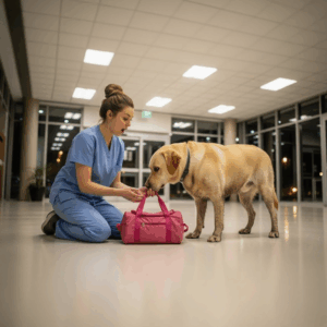 Labrador Dog Dragged a Trash Bag Into the Hospital — What Was Inside Stunned Everyone