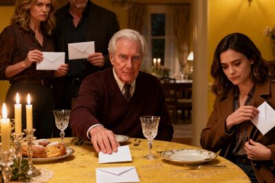 At Christmas dinner, my rich grandpa handed us each a check. My parents laughed, “it’s just for show, a ‘fake’ check again”. I smiled, tucked mine away. Next morning, the bank called, only one check cleared. Grandpa just said… “good. Now I know who’s real…”