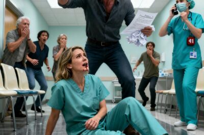 “Choose how you pay or get out!”. My stepbrother yelled as I sat in the Gynecologist’s office stitches still fresh. I said no… He slapped me so hard, I hit the floor… Pain in my ribs. He sneered: “you think you’re too good for it?” police arrived in horror.