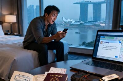 My ex-wife filed a restraining order alleging that I “stalked her for months” – I provided the judge with my passport proving I was working in Singapore.