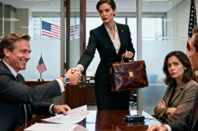 “Sign it now or I’ll destroy you in court,” my husband said, his lawyer nodding beside him. “You have nothing. No job. No proof. No chance.” I looked at the door. “My lawyer isn’t here yet.” he laughed. “she’s not coming. I made sure of it.” then the door opened…