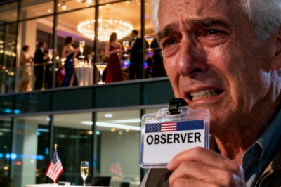 At New Year’s Eve dinner, my daughter-in-law handed me a badge labeled “observer.” Her parents laughed. My son smirked and said, “Food’s for family.” There was no chair for me. I tossed the badge on the table and said four words. The room went silent…
