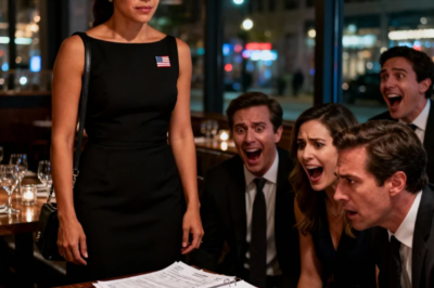 At dinner with friends, my husband said, “I only married her out of pity. Nobody else wanted her.” They all laughed. I said nothing and went to the restroom. But when i came back… i did something he will never forget.