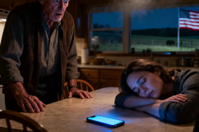 When i got up to get a glass of water at 1 a.m, i found my daughter asleep at her desk, her cell phone still lit up beside her. I stepped closer and gently tucked a blanket around her. But when i saw what was on the screen, my heart stopped…