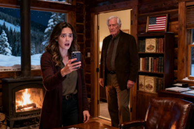 “We heard you scooped up that fancy cabin in aspen. We’re moving in to bury the hatchet,” my daughter-in-law barked, shoving her bags through my door like she owned the place. I just smirked and let them barge in. But as they stepped into the great room, true story, their faces drained of color…