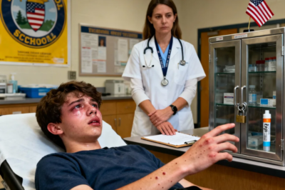 My bracelet said “severe allergy—EpiPen now,” but the school nurse locked my bag, gave me Benadryl, and watched me stop breathing until a teacher called 911…